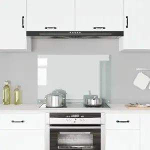 Karastatud klaasist köögi pritsmekaitse, läbipaistev, 90 x 60 cm, 6 mm