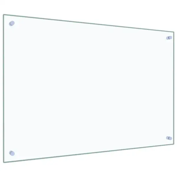 Karastatud klaasist köögi pritsmekaitse, läbipaistev, 90 x 60 cm, 6 mm – 5