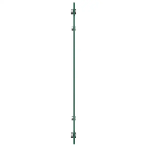 Must köögi pritsmekaitse karastatud klaasist, 90 x 50 cm, 6 mm – 6