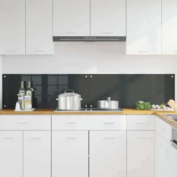 Tumehall karastatud klaasist köögipritseplaat, 2 tk, 100 x 40 cm – 3