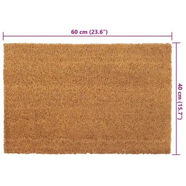 Naturaalsetest kookoskiududest uksematid PVC-alusega, 2 tk, naturaalne, 40 x 60 cm – 5