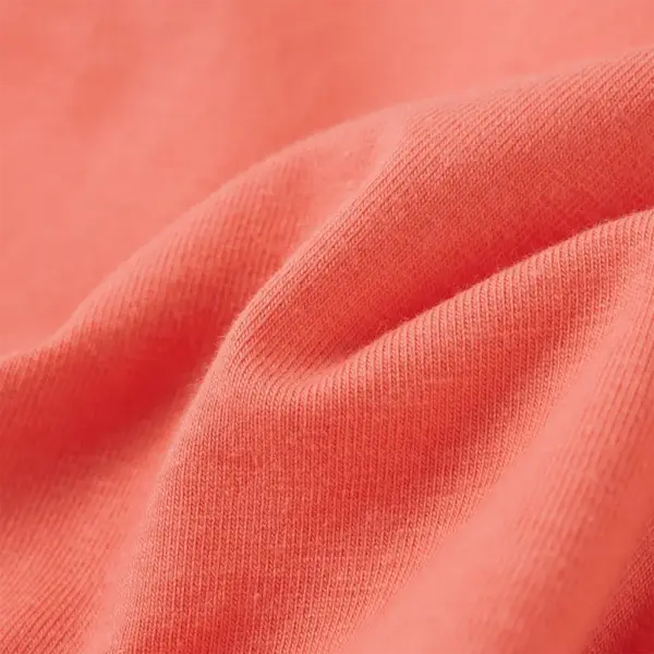 Korallroosa laste T-särk ükssarvitrükiga, lühikeste volangvarrukatega, suurus 140 (9–10 a) – 7