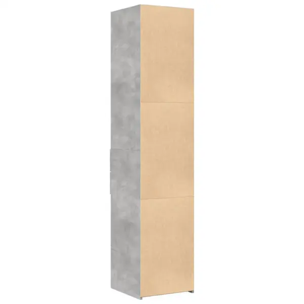 Kõrge kapp betoonhallist tehispuidust, 40 x 42,5 x 185 cm – 6