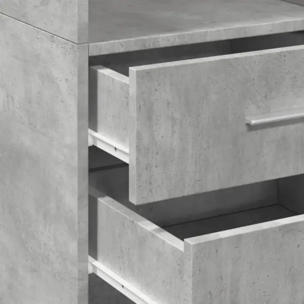 Kõrge kapp betoonhallist tehispuidust, 40 x 42,5 x 185 cm – 7