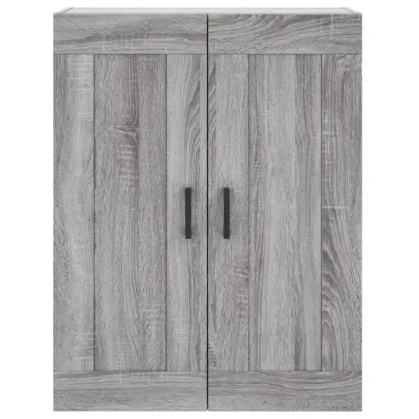 Kõrge kapp rauast jalgadel, hall Sonoma tamm, tehispuit, 69,5 x 34 x 180 cm - 6