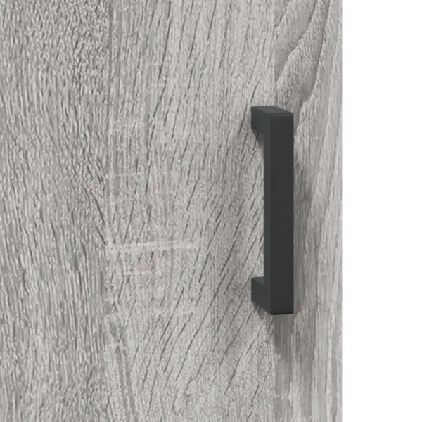 Kõrge kapp rauast jalgadel, hall Sonoma tamm, tehispuit, 69,5 x 34 x 180 cm - 10