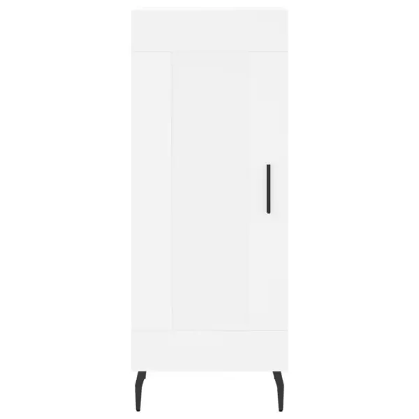 Kõrge kapp klaasuksiga, valge tehispuit, 34,5 x 34 x 180 cm – 8