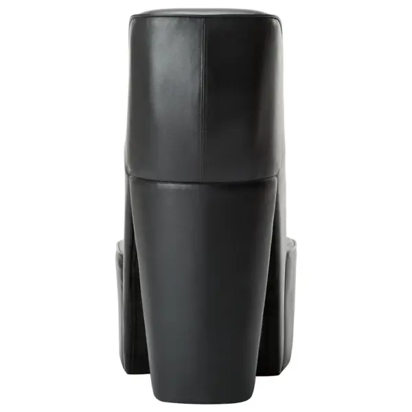 Kõrge kontsa kujuga dekoratiivne tool, must kunstnahk, 43 x 82,5 x 85,5 cm – 6