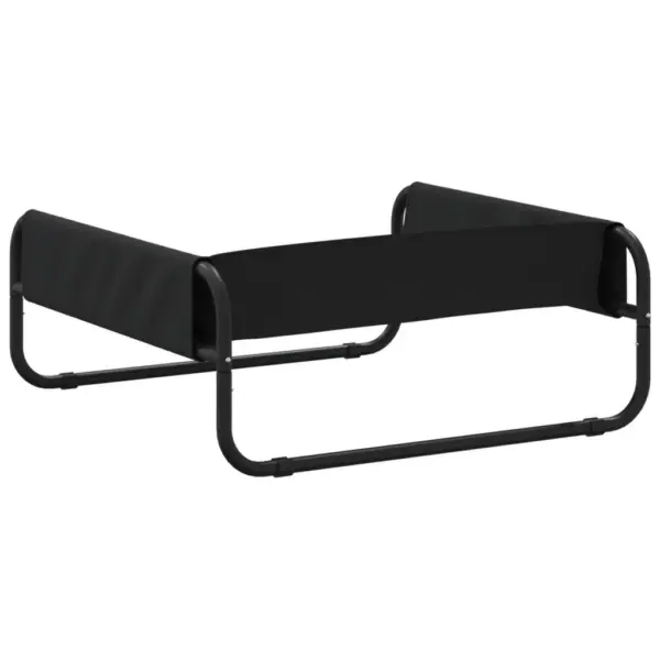 Kõrgendatud koeravoodi Oxford kangast, antratsiithall, terasraamiga, 70 x 70 x 28,5 cm – 7