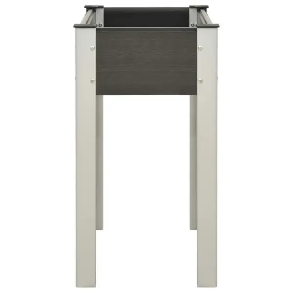 Kõrgendatud aia taimelava WPC-st, hall, 75 x 40 x 75 cm – 3