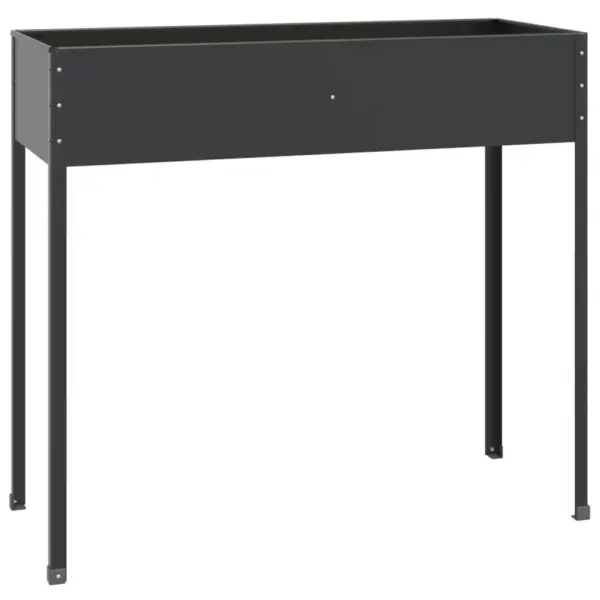 Kõrgete jalgadega aia taimekastid, 2 tk, antratsiithall tsingitud teras, 100,5 x 40,5 x 90 cm – 5