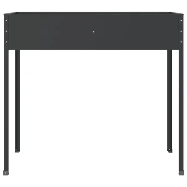 Kõrgete jalgadega aia taimekastid, 2 tk, antratsiithall tsingitud teras, 100,5 x 40,5 x 90 cm – 6