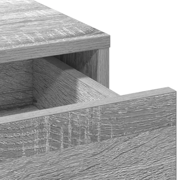 Kosmeetikalaudade komplekt LED-peeglivalgustusega, hall sonoma tehispuit, 3 osa, 158,5 x 41 x 135 cm – 8