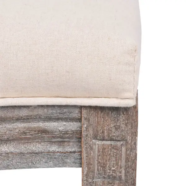 Kreemjasvalged polsterdatud söögitoolid rotangist seljatoega, 2 tk – 6