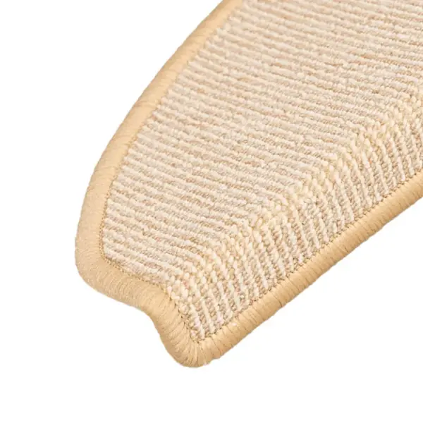 Kreemjasvalged poolringikujulised trepimatid kahepoolse teibiga, 15 tk, 65 x 21 x 4 cm – 6