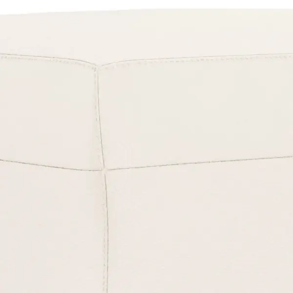 Kreemjasvalge kunstnahast esiku- ja voodiotsapink, 70 x 35 x 41 cm – 5