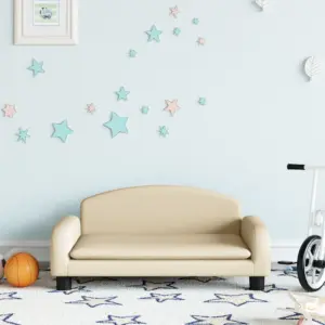 Kreemjasvalge lastediivan lastele, kangas, 70 x 45 x 30 cm