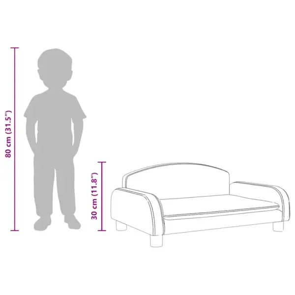 Kreemjasvalge lastediivan lastele, kangas, 70 x 45 x 30 cm – 8