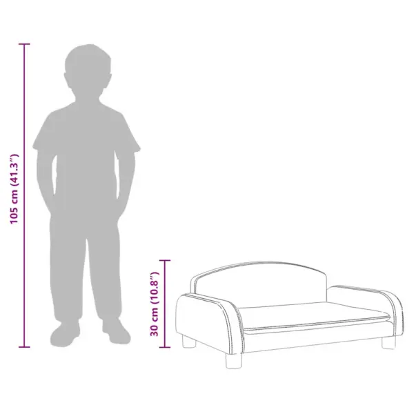 Kreemjasvalge lastediivan lastele, kangas, 70 x 45 x 30 cm – 9