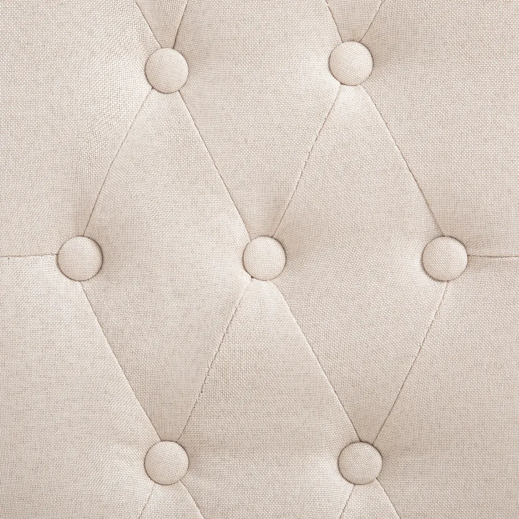 Söögitoolid 2 tk, kreemjasvalge kangas, kummipuust raam, 42 x 57 x 95 cm