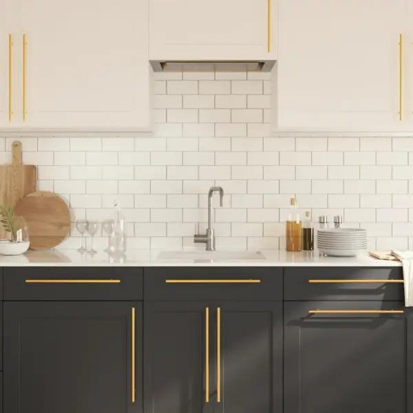 Kuldsed roostevabast terasest kapi käepidemed 320 mm, 5 tk – 4