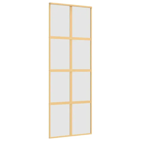 Liuguks karastatud mattklaasiga, kuldne alumiiniumraam, 76 x 205 cm – 2