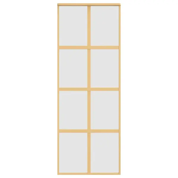 Liuguks karastatud mattklaasiga, kuldne alumiiniumraam, 76 x 205 cm – 4