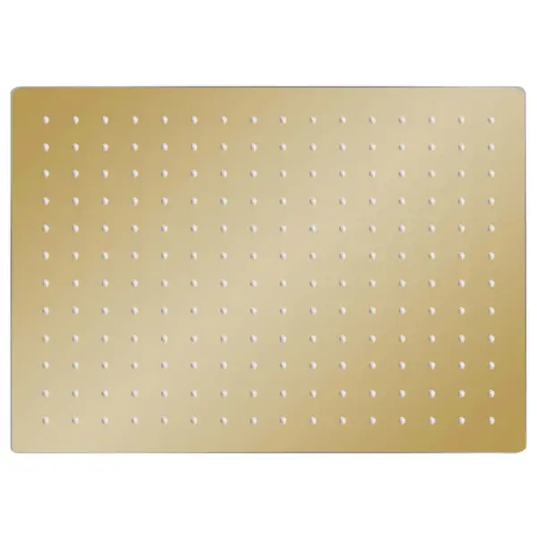 Vihmaduši otsak kuldne, roostevaba teras ja silikoon, ristkülik 40 x 30 cm – 2