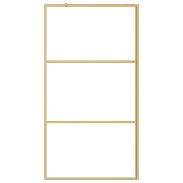 Dušinurga sein kuldse raamiga, läbipaistev karastatud klaas, 100 x 195 cm – 3