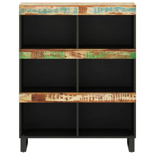 Külgkapp taastatud puidust ja rauast, mitmevärviline, 85 x 33 x 107 cm – 3