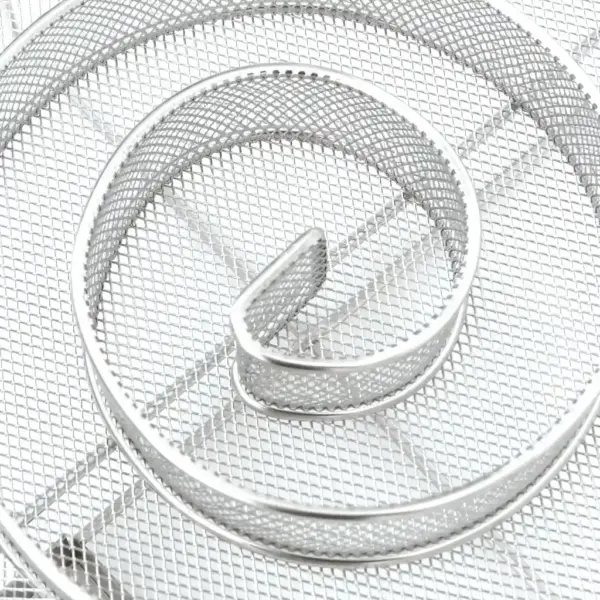 Ümmargune külmsuitsugeneraator käepidemetega, roostevaba teras 304, 19,5 cm – 6