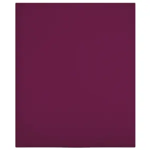 Kummiga voodilinad, 2 tk, bordoopunane, 100 x 200 cm, 100% puuvill