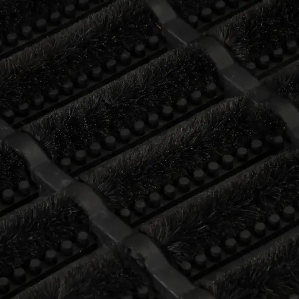 Libisemiskindel kummist ja kookoskiududest uksematt, must, 40 x 60 cm – 5