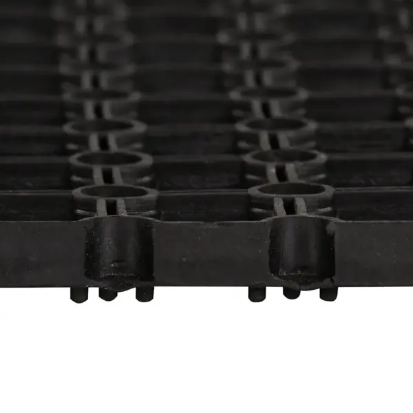 Libisemiskindel kummist uksematt drenaažiavadega, must, 60 x 80 cm – 2