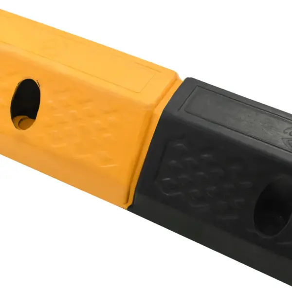 Kummist parkimistõkked libisemiskindla mustriga, 2 tk, kollane/must, 49 x 15 x 9 cm – 3