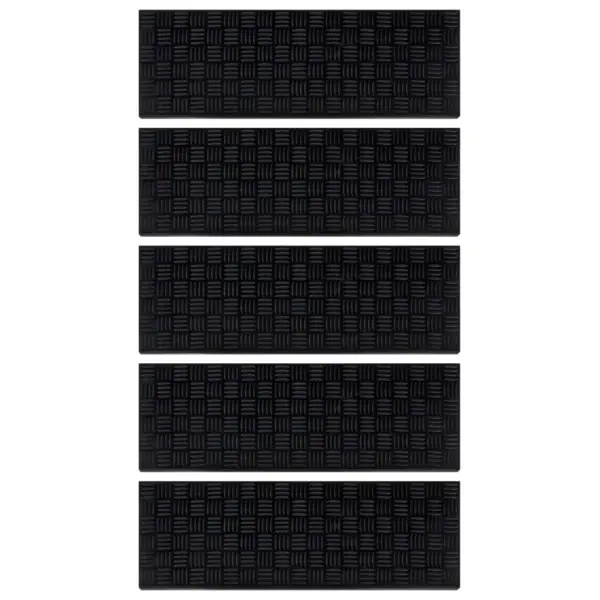 Libisemiskindlad kummist trepiastme matid, must, 5 tk, 25 x 75 cm – 3