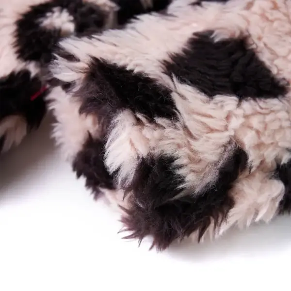 Leopardimustriga kunstkarusnahast laste mantel, heleroosa, suurus 104 (3–4 aastasele) – 5