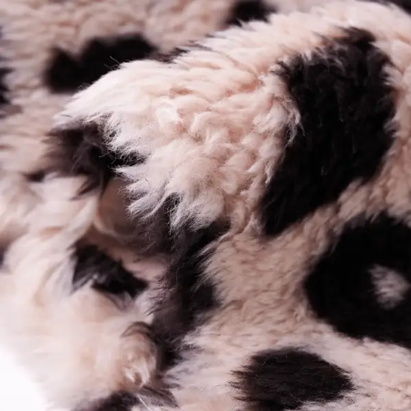 Leopardimustriga kunstkarusnahast laste mantel, heleroosa, suurus 104 (3–4 aastasele) – 6