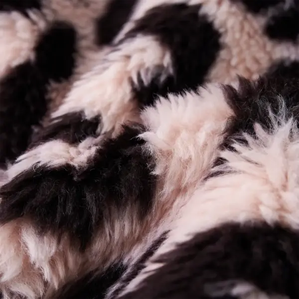 Leopardimustriga kunstkarusnahast laste mantel, heleroosa, suurus 104 (3–4 aastasele) – 7