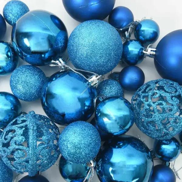 Kunstlik jõulupuu LED-tulede ja kaunistustega, roheline, 150 cm, PVC-okstega – 13