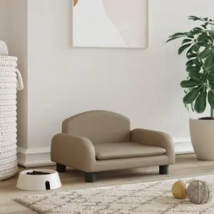 Kunstnahast koeradiivan väikestele koertele, cappuccino, 50 x 40 x 30 cm