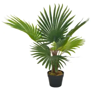 Kunstpalm lillepotiga, 70 cm, roheline