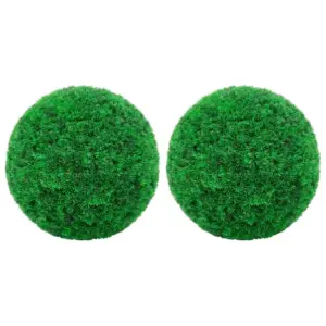 Kunstpukspuu dekoratiivpallid, 2 tk, roheline, 45 cm, polüetüleen