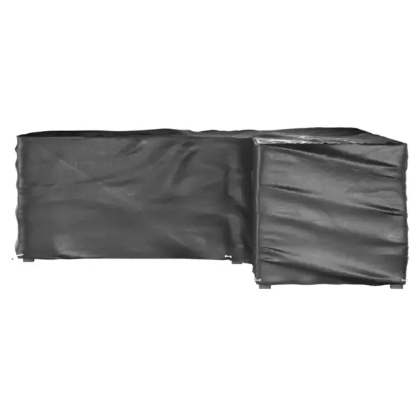 L-kujulised aiamööbli katted, veekindlad ja UV-kindlad, 2 tk, must, 285 x 285 x 90 cm – 4