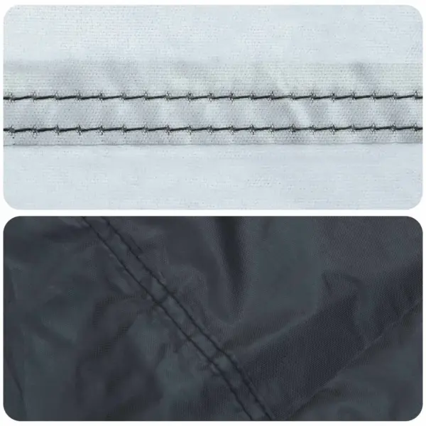 L-kujuline veekindel aiamööbli kate, must 210D oxford kangas, 220 x 220 x 80 cm – 13