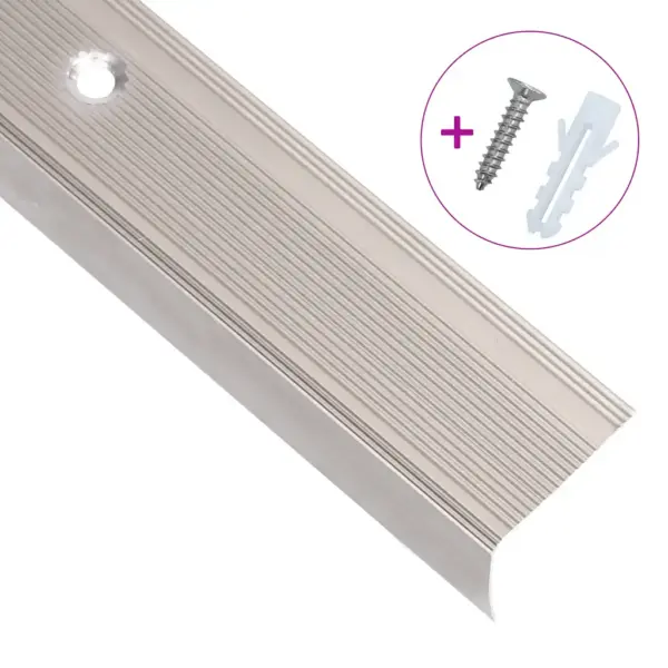 L-kujuline alumiiniumist trepiliist libisemiskindla sisetükiga, 90 cm, šampanja, 5 tk – 3