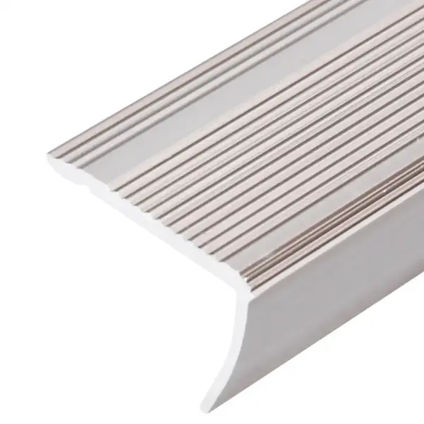 L-kujuline alumiiniumist trepiliist libisemiskindla sisetükiga, 90 cm, šampanja, 5 tk – 5