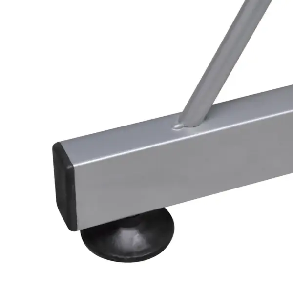 L-kujuline nurga arvutilaud klaviatuurialusega, valge tehispuit ja teras, 132 x 112 x 99 cm – 5