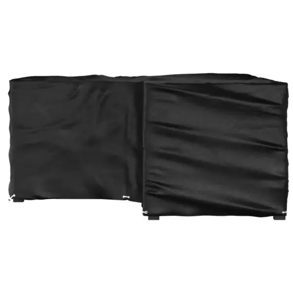 L-kujuline vettpidav aiamööbli kate 16 aasaga, must, 215 x 215 x 90 cm – 4