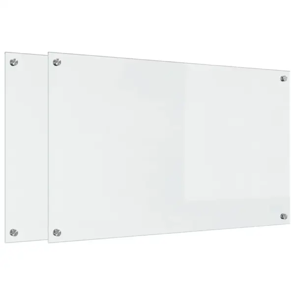 Köögitaguse klaasplaat 2 tk, läbipaistev karastatud klaas, 100 x 60 cm – 2